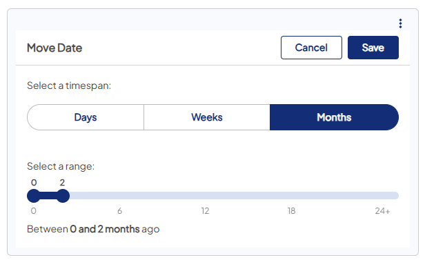 Screenshot of the New Movers filter.
