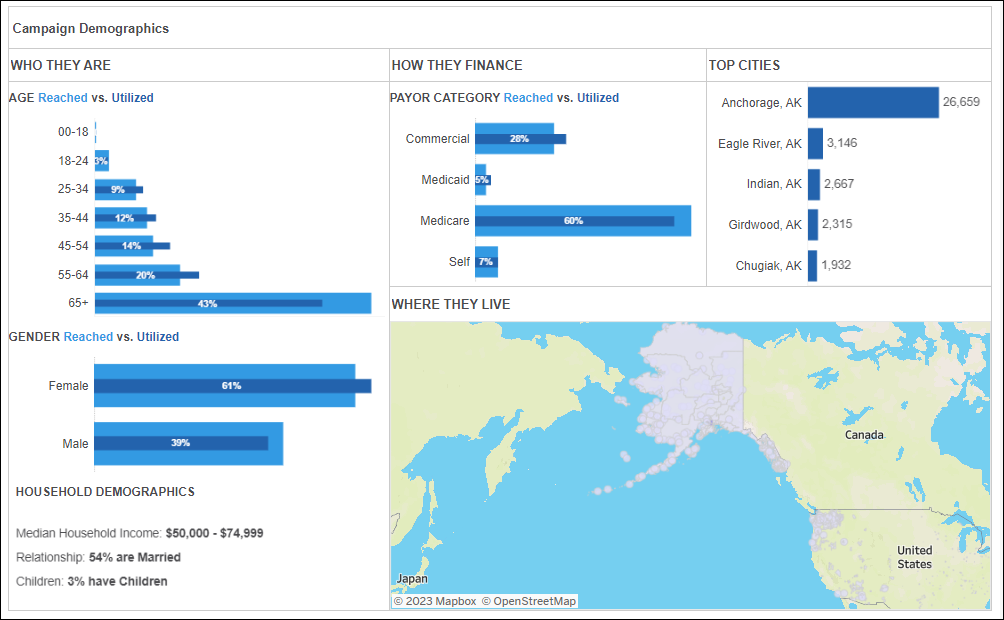 Screenshot of Campaign Demographics