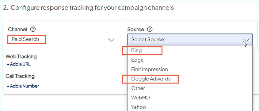Paid search with Bing or Google Adwords