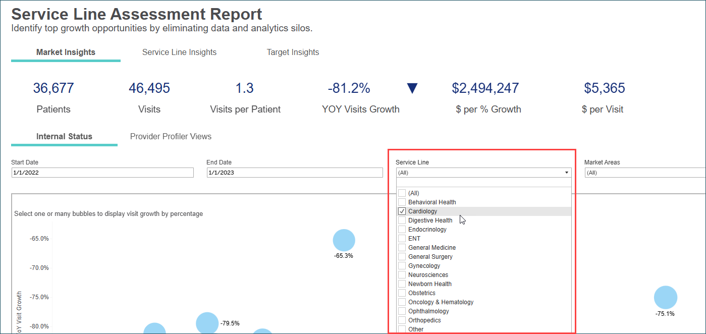 Service Line filter fix